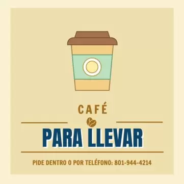 Edita un póster de Café