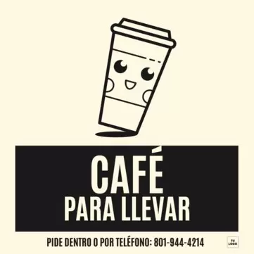 Edita un póster de Café