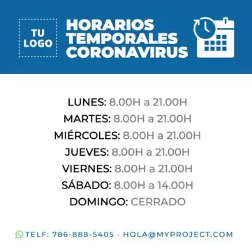 Editar mi horario comercial