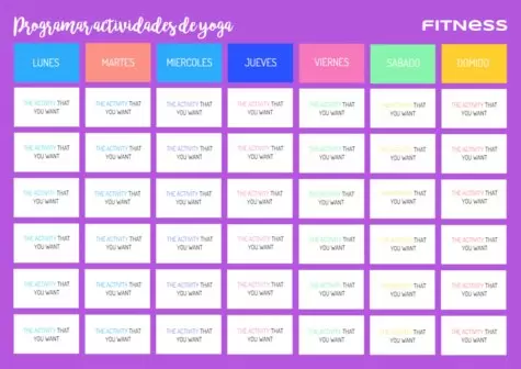 Edita tu horario de gimnasio