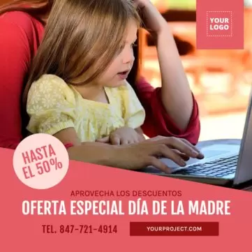 Editar un banner del Día de la Madre