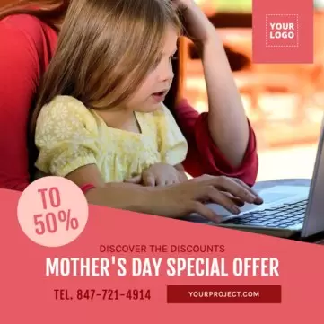 Edit a Mother's Day banner