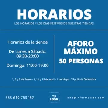 Editar mi horario comercial