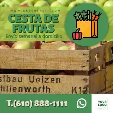 Editar cartel fruteria