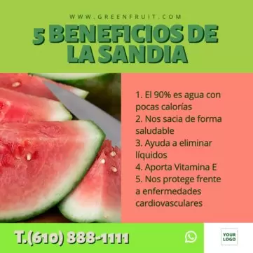 Editar cartel fruteria