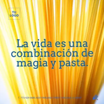 Edita un banner del Día de la Pasta