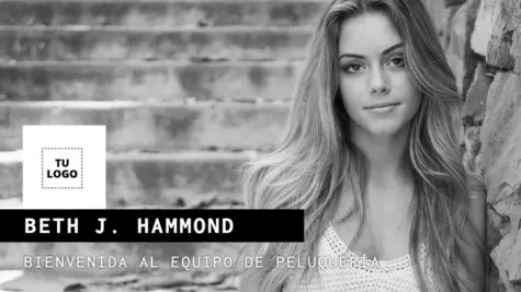 Edita un cartel de salón de belleza