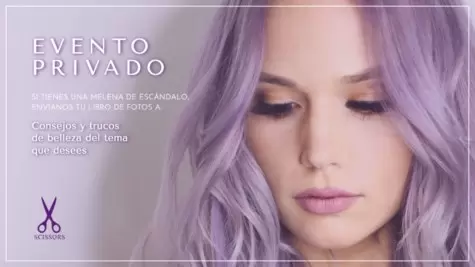 Edita un cartel de salón de belleza