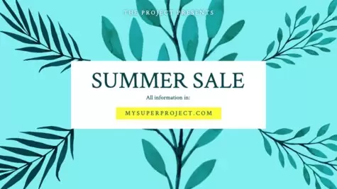 Edite um template de promoções de verão