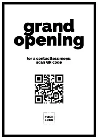 Edite um template com QR code