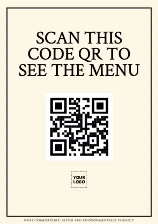 Edite um template com QR code