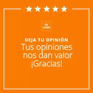 Edita tu plantilla de opiniones