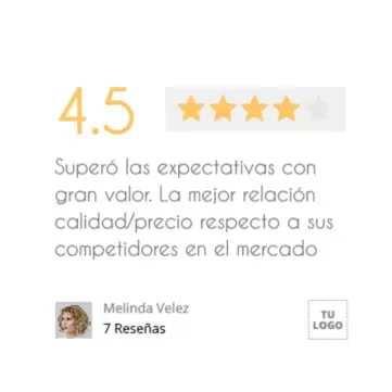 Edita tu plantilla de opiniones