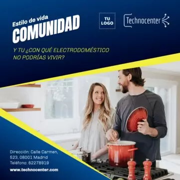Editar una plantilla de electrodomesticos