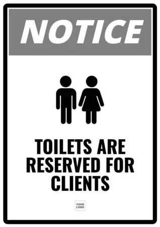 Crie seu cartaz de banheiro exclusivo