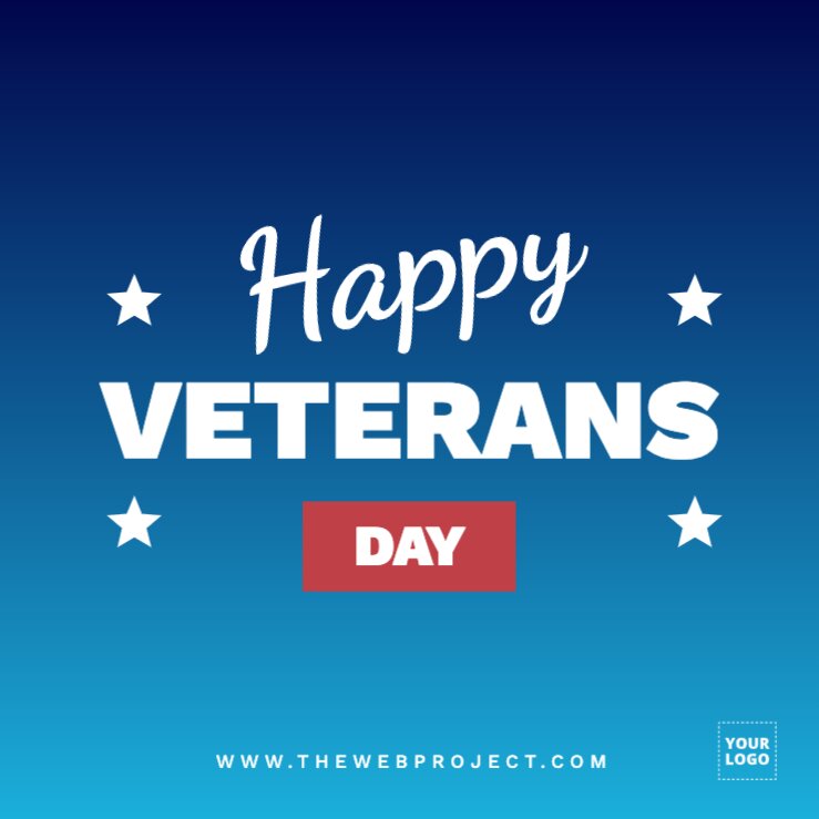 Veterans Day customizable flyers templates