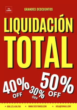 Edita un cartel de liquidacion