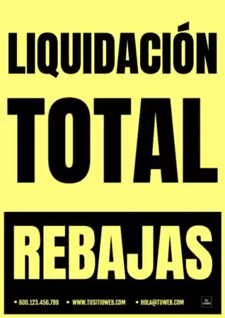 Edita un cartel de liquidacion