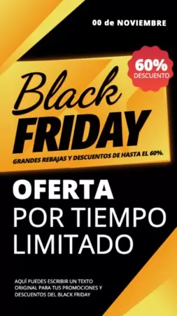 Edita tu plantilla de Black Friday