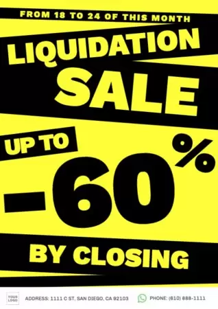 Bearbeite ein Ausverkaufsschild