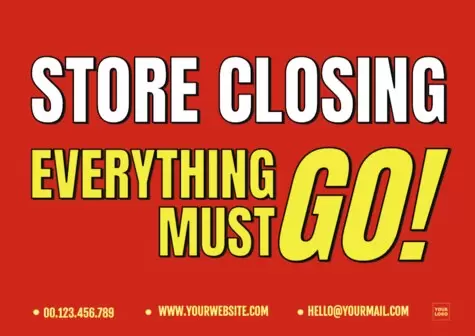 Bearbeite ein Ausverkaufsschild