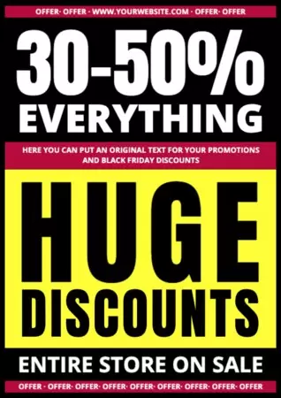 Bearbeite ein Ausverkaufsschild