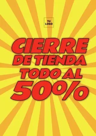 Edita un cartel de liquidacion