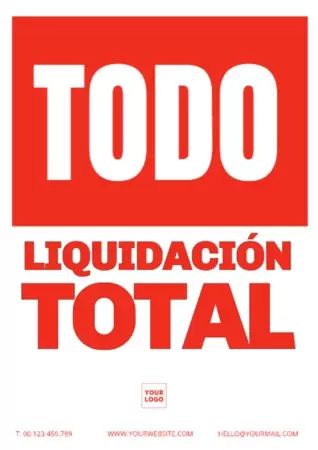 Edita un cartel de liquidacion