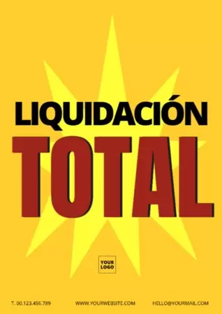 Edita un cartel de liquidacion