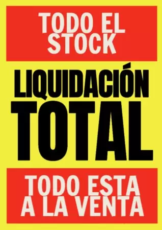 Edita un cartel de liquidacion