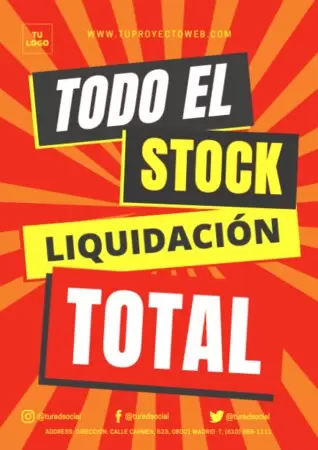 Edita un cartel de liquidacion