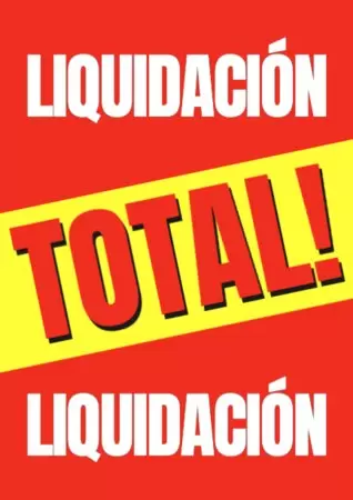 Edita un cartel de liquidacion