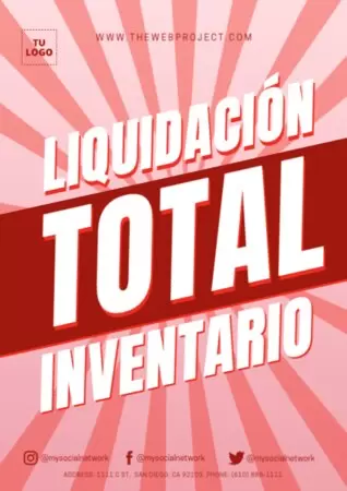 Edita un cartel de liquidacion