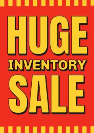 Bearbeite ein Ausverkaufsschild