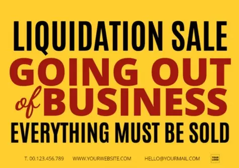 Edit a liquidation sign