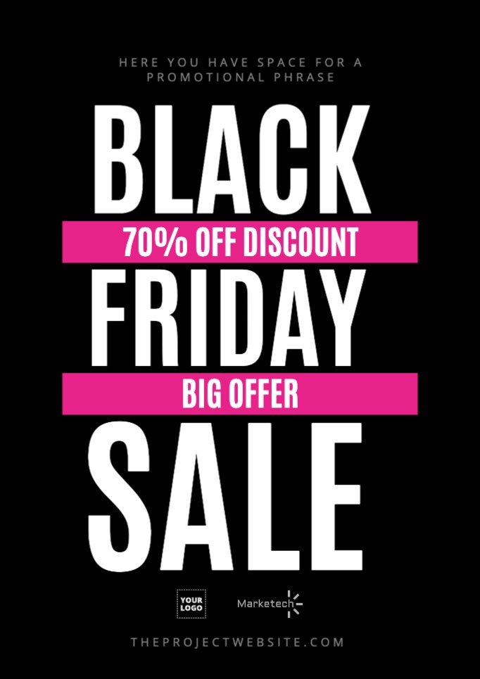 Create your banners for Black Friday