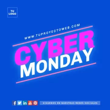 Personaliza tu banner para Cyber Monday