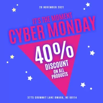 Personalize seu banner para a Cyber Monday