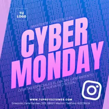Personaliza tu banner para Cyber Monday