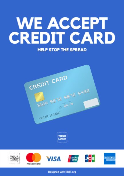 Custom payment sign templates to print