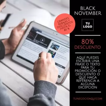 Crea tu cartel de rebajas