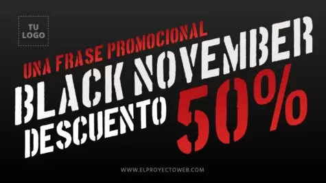 Edita tu plantilla de Black Friday