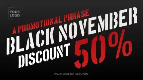 Edit your Black Friday template