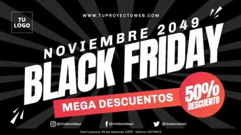 Edita tu plantilla de Black Friday
