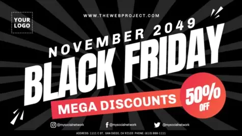 Modifiez votre modèle de Black Friday