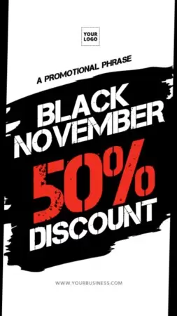 Edite seu design para Black Friday