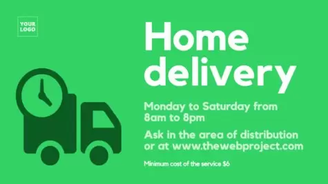 Editar um design para entrega a domicílio