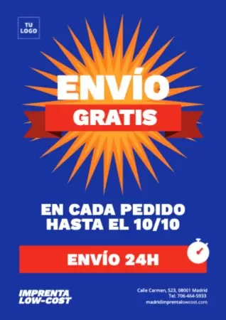 Edita una plantilla para entrega a domicilio