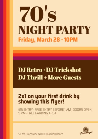 Free party flyer templates