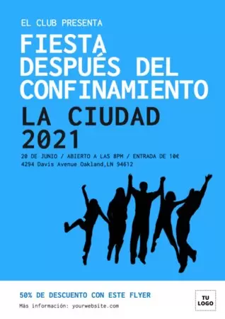 Edita un flyer de fiesta